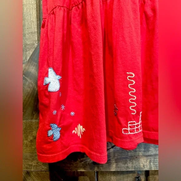 NWT Johnny Was Red Sleeveless Embroidered Dress Sz L - Picture 9 of 14